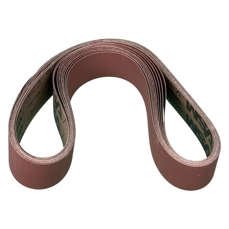 Pferd Coated Belt, Al/Oxd, 2"x48", 120 Grit, Coated, 2" W, 48" L, 120 Grit, Aluminum Oxide 49138